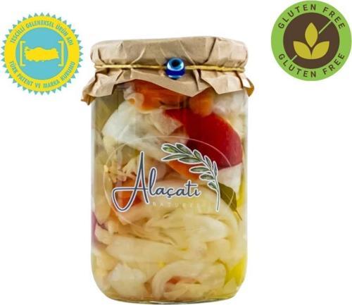 Alaçatı Naturel Doğal Türlü Turşusu 660cc Süzme 300 g e