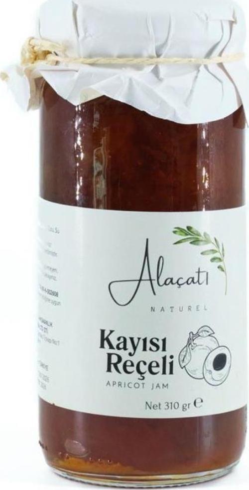 Alaçatı Naturel Kayısı Reçeli Doğal Meyveli Katkısız Reçel 300 g e