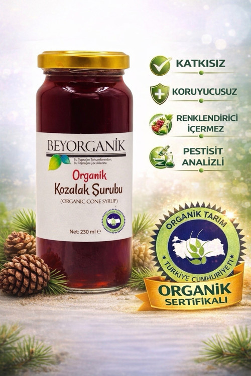 Organik Çam Kozalak Şurubu 230Gr