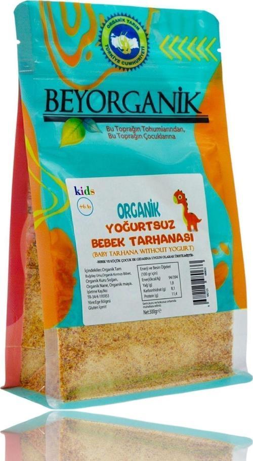 Organik Yoğurtsuz Bebek Tarhanası Vegan 300Gr 6Ay