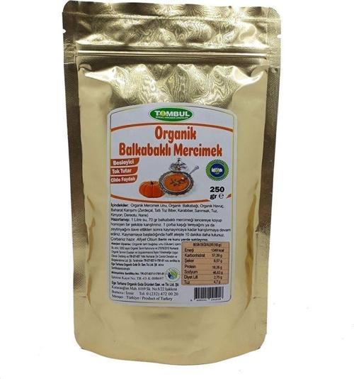 Tombul Organik Balkabaklı Mercimek Çorbası 250 Gr