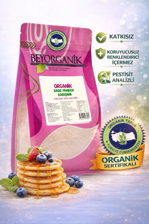 Organik Pankek Karışımı 500Gr