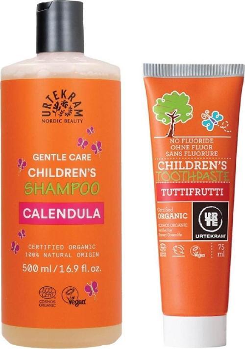 Organik Çocuk Bakım Seti (Çocuk Şampuanı 500 Ml + Tutti Frutti Çocuk Diş Macunu 75 Ml)