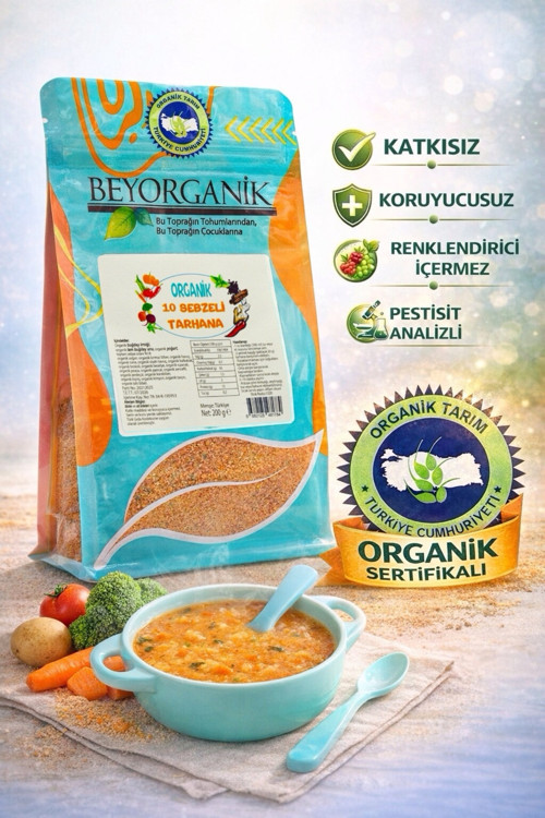 Organik Bol Sebzeli Tarhana (13 Sebzeli) 200Gr 6 Ay