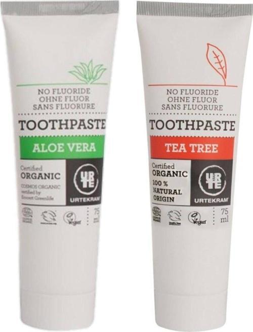 Organik Aloe Veralı 75 Ml + Çay Ağacı 2'Li Diş Macunu 75 Ml