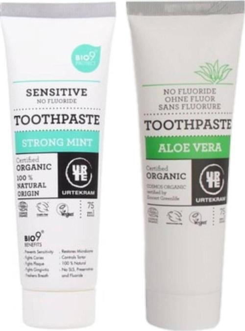 Organik Aloe Veralı 75 Ml + Yoğun Naneli 2'Li Diş Macunu 75 Ml
