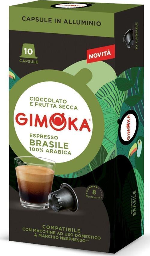 Nespresso Uyumlu Alüminyum Kapsül Kahve Brasile 10'Lu - Yoğunluk 8
