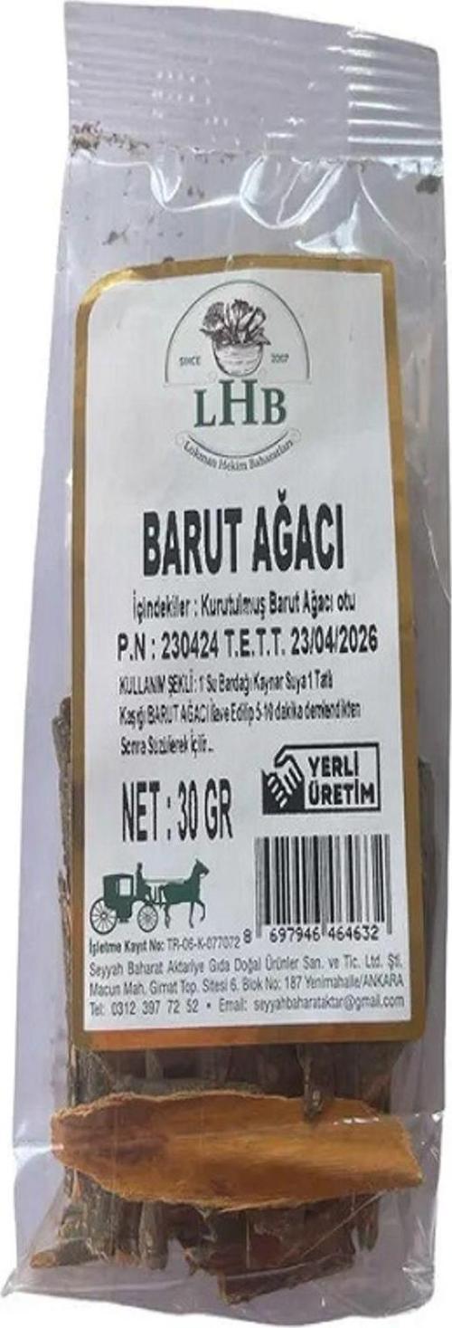 Barut Ağacı Kabuğu 30 Gr