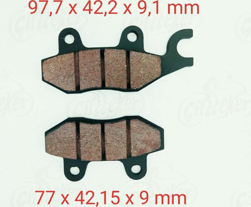 250Mct-Mc Mc-X Buffalo Delta Ön Fren Disk Balatası 9 Mm