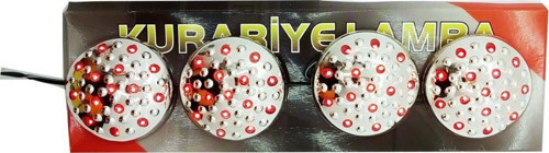 Yapışkan Kurabiye Ledli Lamba 4 Lü Kırmızı