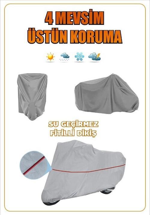 Arora Ar 125-43 Yebere Fitilli Motosiklet Brandası Çadır Örtü - Miflonlu