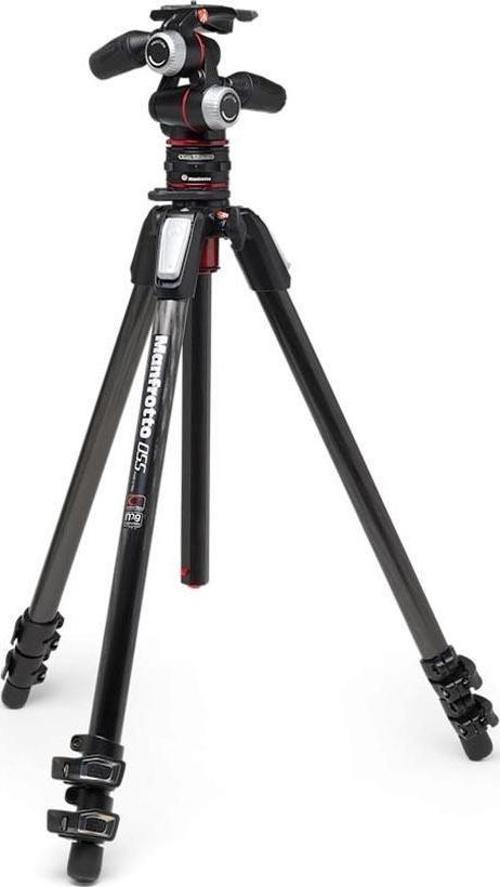 MK055CXPRO33WQR 055 Carbon 3-Section Tripod with 3-Way Head + MOVE