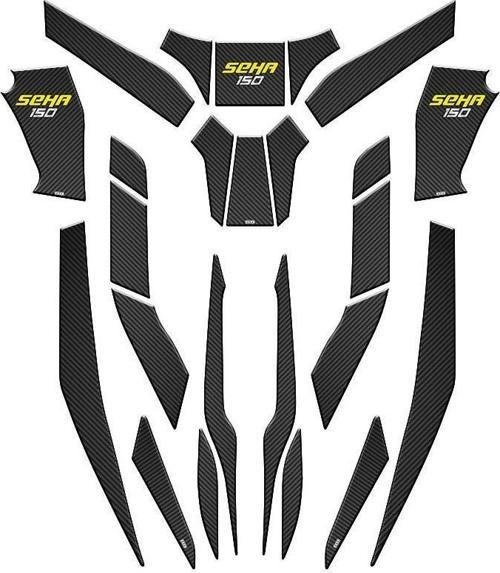 Seha 150 2022 - 2024 Uyumlu 24 Parça Tank Pad Set 004