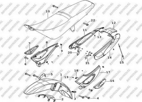 Mc125 Sağ Yan Kapak Gri Orj