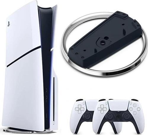 Playstation 5 Slim Cd + 2. DualSense Ps5 Kol+ Vertical Stand Dikey Ayak (İthalatçı Garantili)