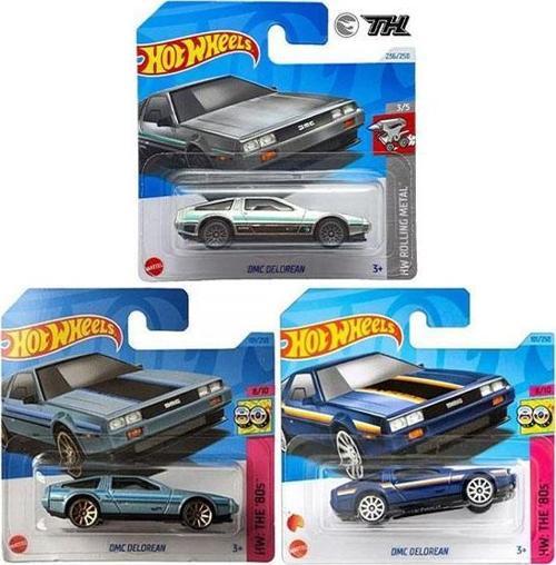 3 Araç Set - Hot Wheels Dmc Delorean (1/64) Treasure Hunt