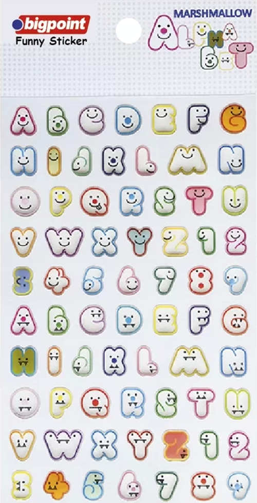 Sticker Komik Harfler