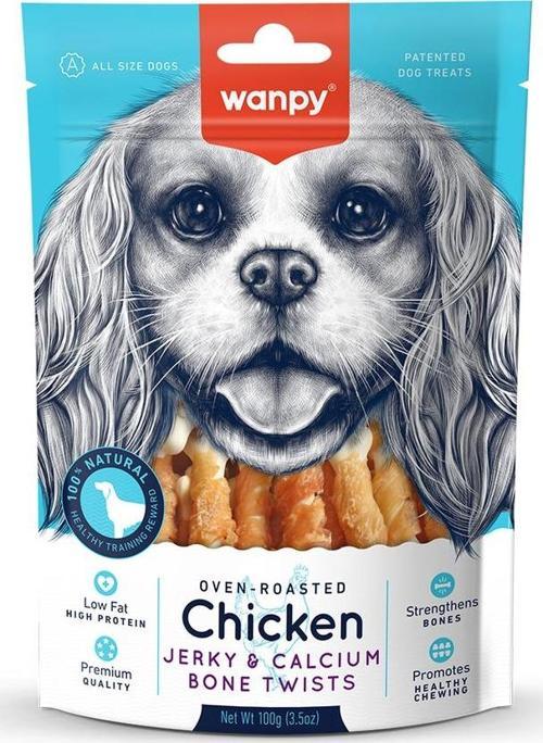 Kalsiyumlu Gerçek Tavuk Sargı Köpek Ödülü 100 gr