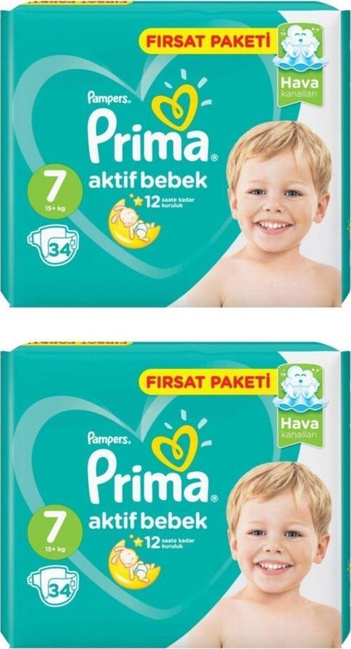 Bebek Bezi 7 Beden Xxl 34 Adet 8001841130095 2 Paket 68 Adet