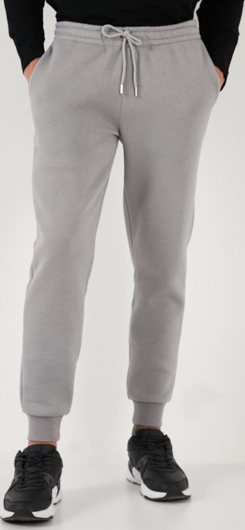 Pamuklu Regular Fit Normal Bel Cepli Erkek Eşofman Altı 5908060 GRİ