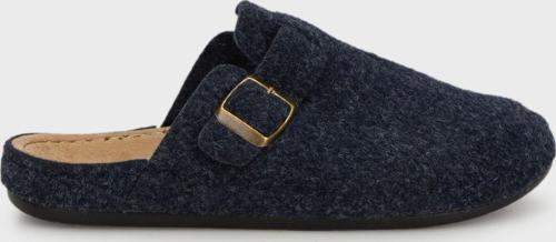 Kemerli Keçe Kışlık Ev Erkek Terlik 6711003 LACİVERT