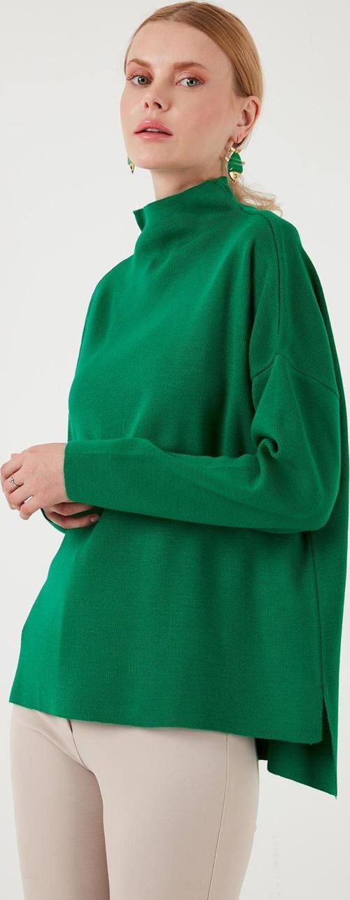 Arkası Uzun Dik Yaka İnce Triko Bayan Kazak 4615002 BENETTON