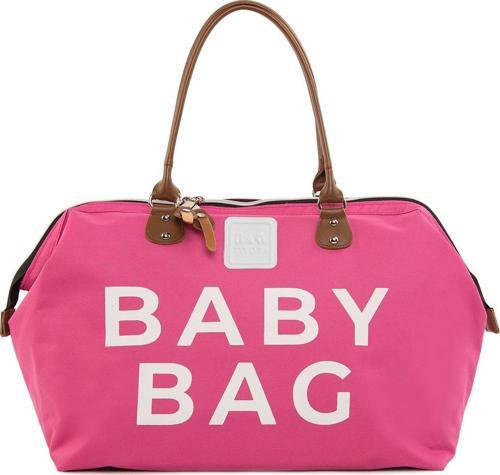 Baby Bag Baskılı Bebek Bakım Çantası Fuşya