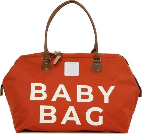 Baby Bag Baskılı Bebek Bakım Çantası Kiremit