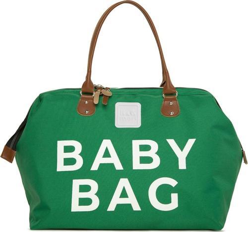 Baby Bag Baskılı Bebek Bakım Çantası Koyu Yeşil