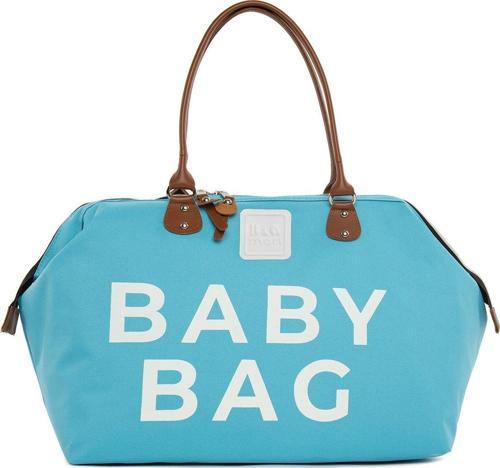 Baby Bag Baskılı Bebek Bakım Çantası Mavi
