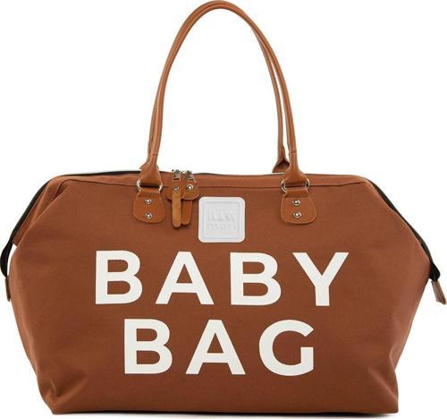 Baby Bag Baskılı Bebek Bakım Çantası Taba