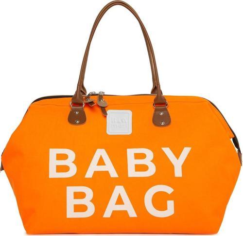 Baby Bag Baskılı Bebek Bakım Çantası Turuncu