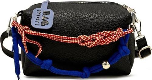 Dokulu Charm Aksesuar Detaylı Mini Çanta Siyah