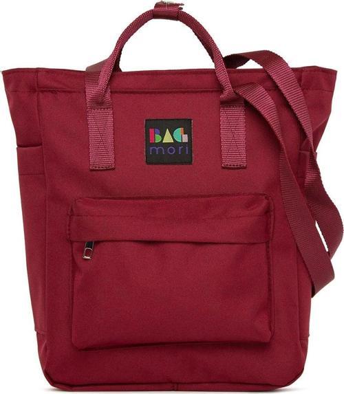 Fermuarlı Kolon Askılı Sırt Çantası Bordo
