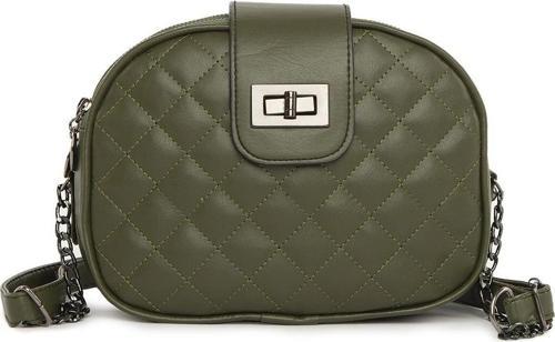 Üç Fermuarlı Kilitli Çanta Haki