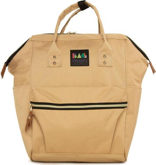 Metal Ağızlı Sırt Çantası Vizon