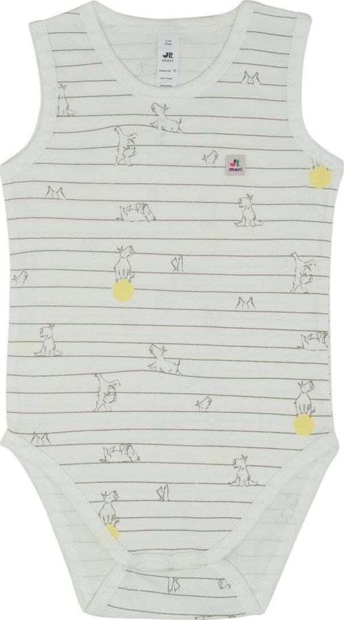 Jrmori Mr.J Baskılı Kolsuz Body Beyaz