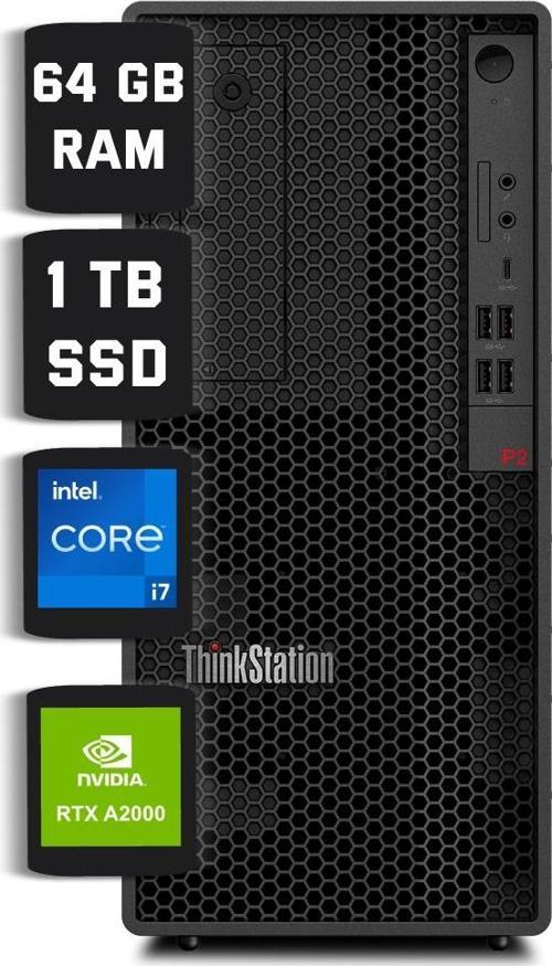 P2 Tower WS Intel i7-14700K 64 GB DDR5 1 TB NvME SSD RTX A2000 12 GB W11P 30FSS10300_1 Zi703