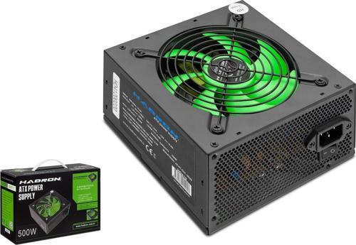 HD412 1x4+4 12V + 2x6+2 PCI-E + 2xIDE + 4xSATA 12cm Fanlı 500w ATX Güç Kaynağı - Siyah