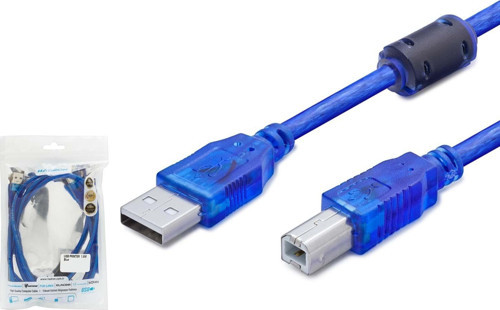 HDX7502 USB-A (M) - USB-B (M) 3mt Yazıcı Kablosu - Mavi