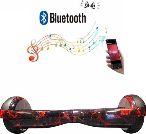 Elektrikli Kaykay Bluetoothlu Hoverboard 6.5 Inch Grafity Desenli Akıllı Denge Özelliği - D15