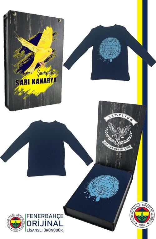 Orijinal Lisanslı Yaldızlı Fb Logo Gri Çocuk Sweat Hediyelik Ahşap Kutulu