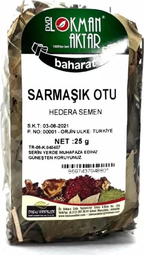 Sarmaşık Otu 25 Gr (Hedera Semen) 1Adet