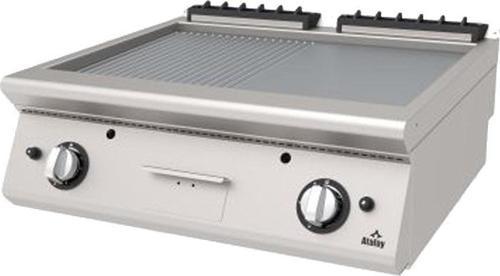 AGI-873 ND Izgara Setüstü Yarı Oluklu Yarı Düz 800x730x300 mm Lpg/Ng