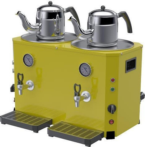 DÇ093 Çay Makinesi 13+13Lt, Sarı