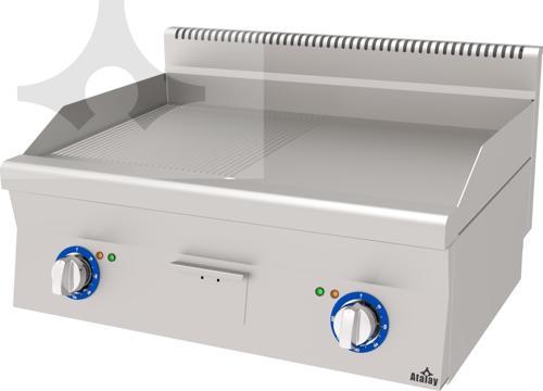 AEI-860/ND Elektrikli Nervürlü+Düz Izgara 800x600x300 mm