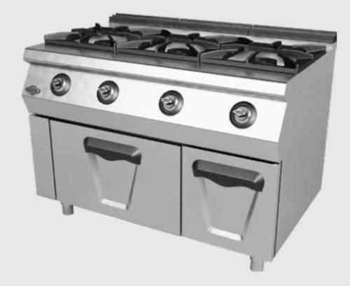 EMP.PLS.7KG031 Gazlı Üçlü Ocak - 40*40 Altı Fırınlı