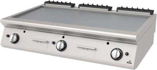 AGI-1273 ND Izgara Setüstü Yarı Oluklu Yarı Düz 1200x730x300 mm Lpg/Ng