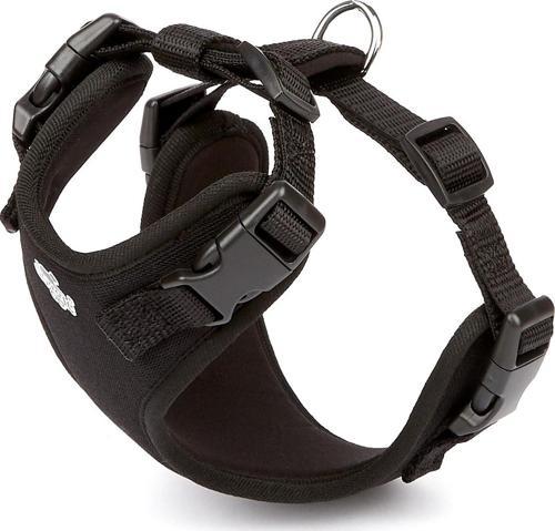 Havalı Ped Dokuma Köpek Göğüs Tasması 30/35 cm Siyah