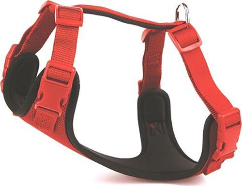 Havalı Ped Dokuma Köpek Göğüs Tasması 50/70 cm Siyah